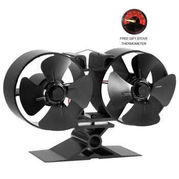 CRSURE Fireplaces Stove Fan