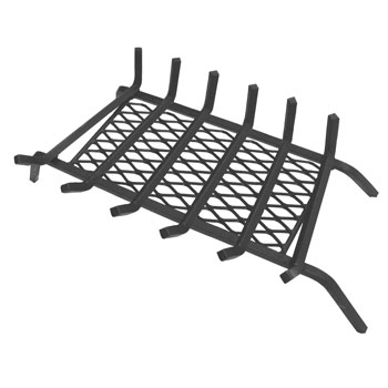 Landmann USA 97306 Steel Fireplace Grate with Ember Retainer
